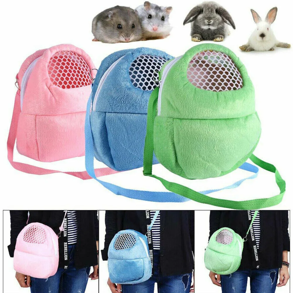 

Small Animals Carrying Bag Portable Hamster Pet Travel Bag Cotton Nest Hamster Single Shoulder Package Network Piece Breathable