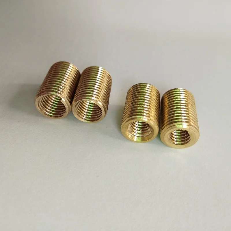 5Pc M10 Copper Threaded Hollow Tube Adapter Inner&Outer Threaded Coupler Conveyr 