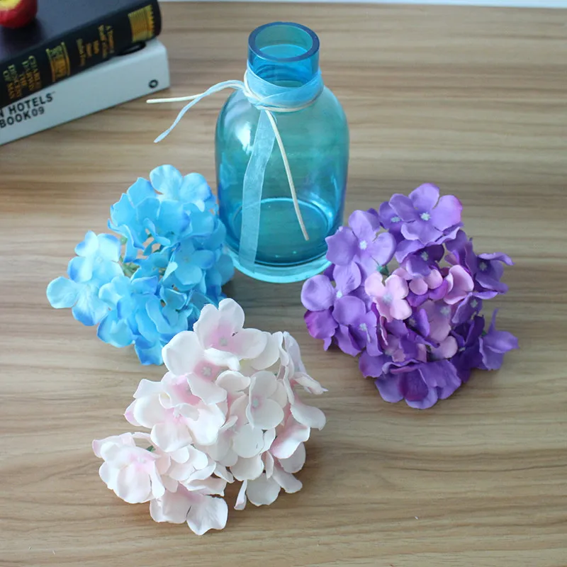 Artificial Hydrangea Silk Flower MULIT COLOR DIY Decorative Flower for Wedding Party Birthday Decoration Table accessories (21)