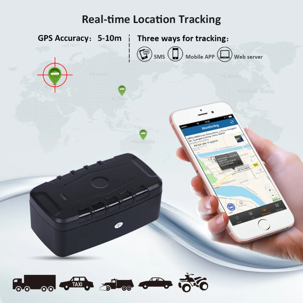 GPS Tracker Car LK209C 20000mAh 240 Days Standby Waterproof Vehicle Tracker GPS Locator Tracking Device Magnets Drop Shock Alarm