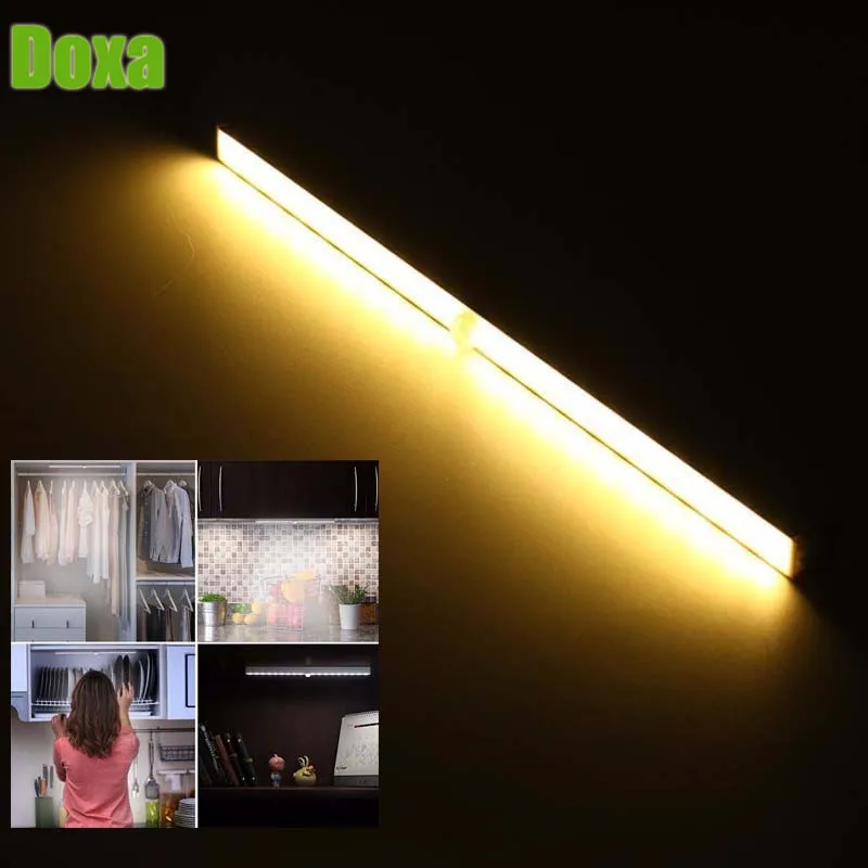 

Doxa 20 LED Motion PIR Sensor Night Light Wireless Automatic Sensing Lights For Clothing Store Wardrobe Indoor Stair Wall Lamps