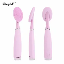 Ручная чистка лица мини электромассажная щетка стиральная машина для лица глубокое очищение водонепроницаемый силиконовый Очищающий Инструмент 45