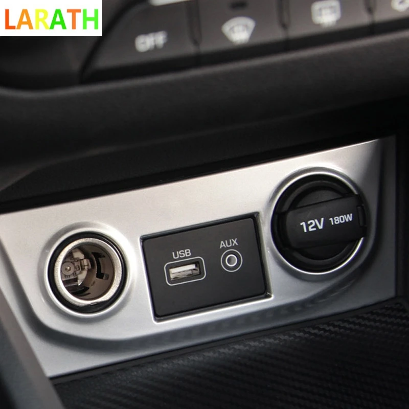 

For Hyundai Creta ix25 2015 2016 2017 2018 interior mouldings Cigarette lighter cover decoration chromium styling accessories