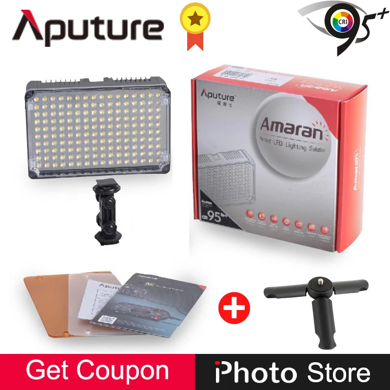 

Aputure Amaran AL-H160 CRI 95+ 5500K LED Video Panel Light for SLR Camera DV Camcorder Film Wedding Photography Fill Lighting