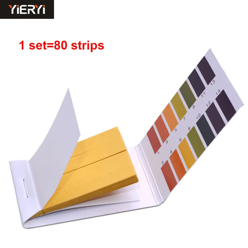 

yieryi 20 set pH test strips 80 Strips Full PH Meter PH Controller 1-14st Indicator Litmus Paper Water Soilsting Kit