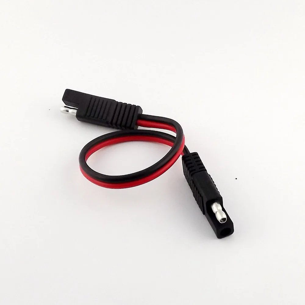 

10pcs 1ft 30cm Battery SAE To SAE DC Power Automotive Connector Cable Cord 14AWG 300mm