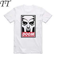 Для мужчин принт MF DOOM модная футболка Madlib Madvillain хип хоп Рэп Лето повседневное O средства ухода за кожей шеи футболка с короткими рукавами