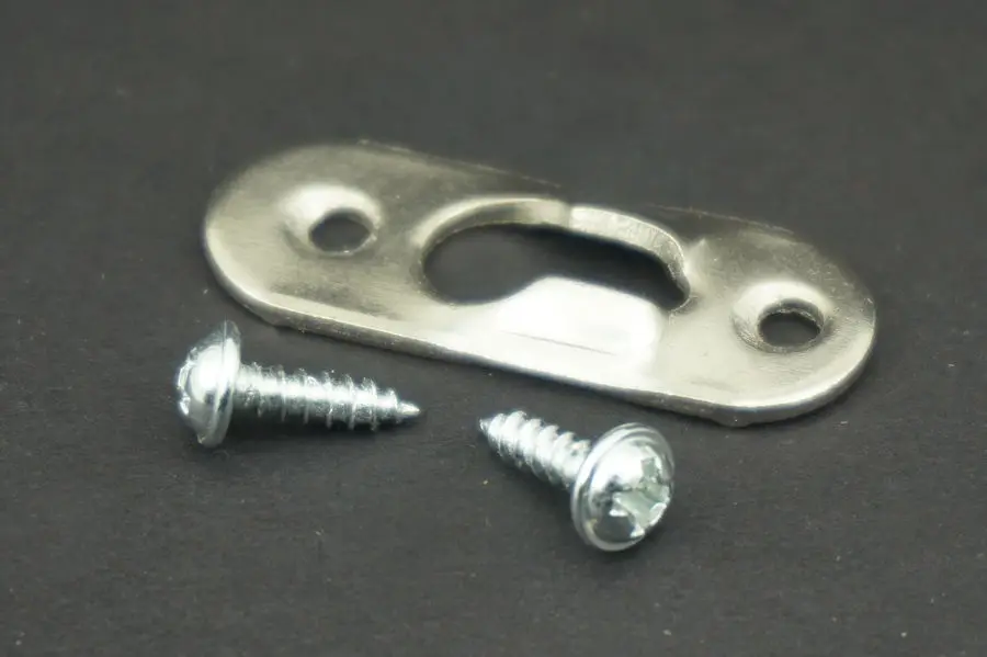 1PCS/Lot STAINLESS STEEL KEYHOLE PICTURE FRAME HANGER w/ Screwsin