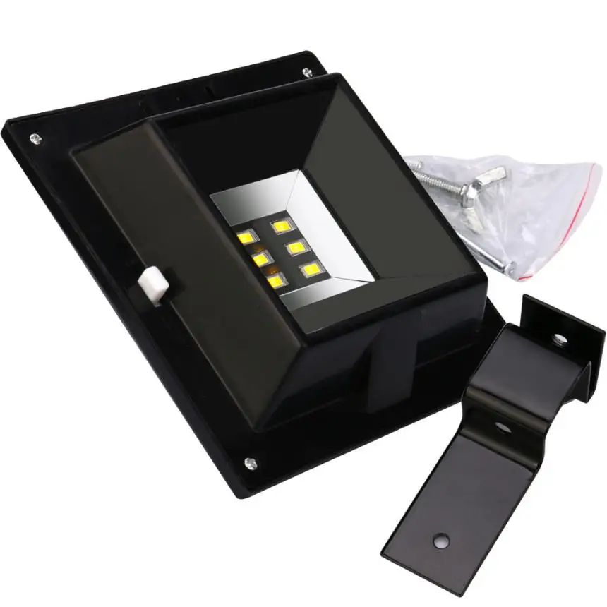 

2017 6 LED Solar Powered Gutter Light Outdoor/Garden/Yard/Wall/Fence/Pathway Lamp 713