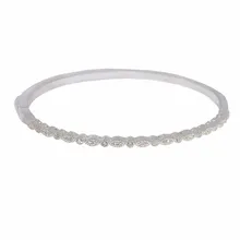 Seductor Brillante Brazalete Con Piedra de LA CZ Pulsera de Auténtico 925 Europeos de La Joyería Real de Plata brazalete de Las Mujeres Al Por Mayor