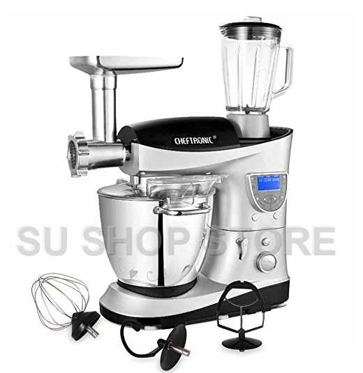 Многофункциональный миксер для кухни CHEFTRONIC 4 в 1 SM 1088 1000 Вт 7.4QT высокоточная