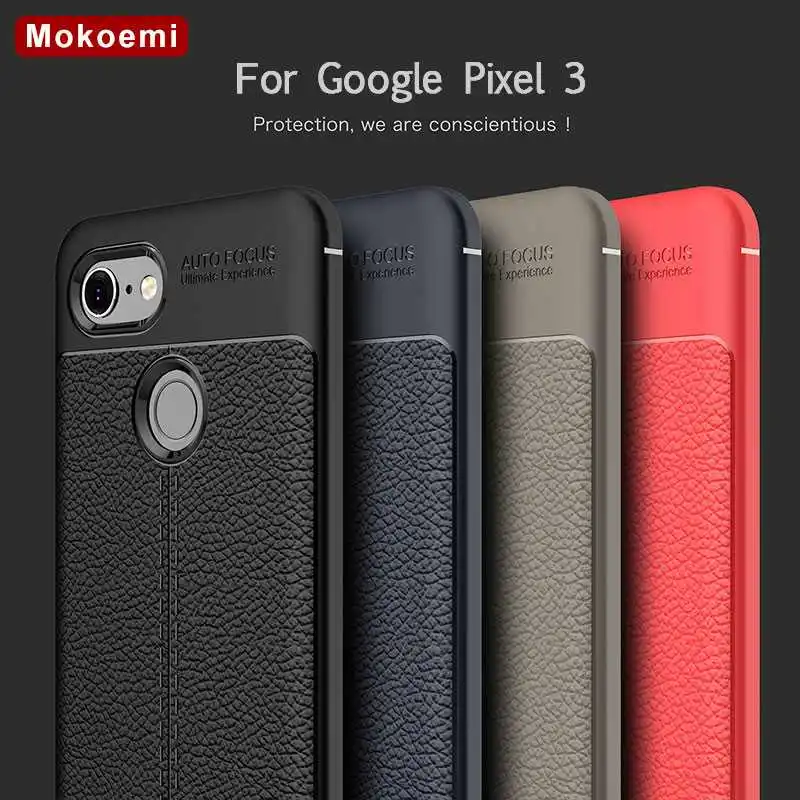 

Mokoemi Fashion Lichee Pattern Shock Proof Soft 5.4"For Google Pixel 3 Case For Google Pixel 3 XL Cell Phone Case Cover