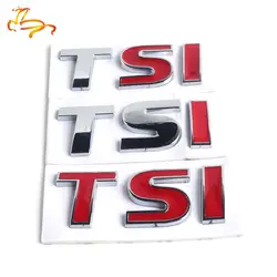 Бренд 3D Металл TSI эмблема автомобиля Styling Badge Стикеры наклейка для Фольксваген Tiguan ПОЛО ГОЛЬФ 4 5 6 MK6 TSI автомобиль-Стайлинг 8*2,3 см R