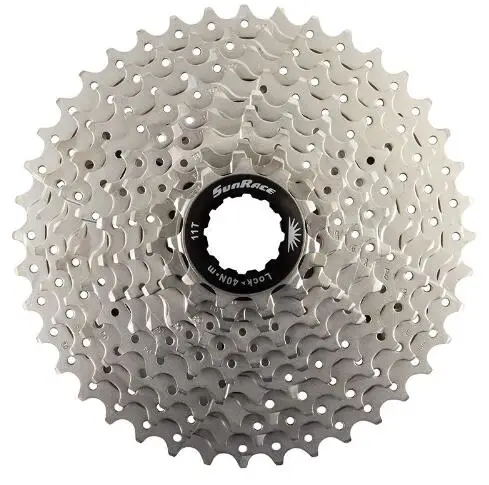 Sunracing 10 speed CSMS3 11-40 T/11-42 T MTB велосипедная кассета свободного колеса широкого соотношения велосипед mtb трещотка кассета 11-40 T/11-42 T - Цвет: 11 40T silver