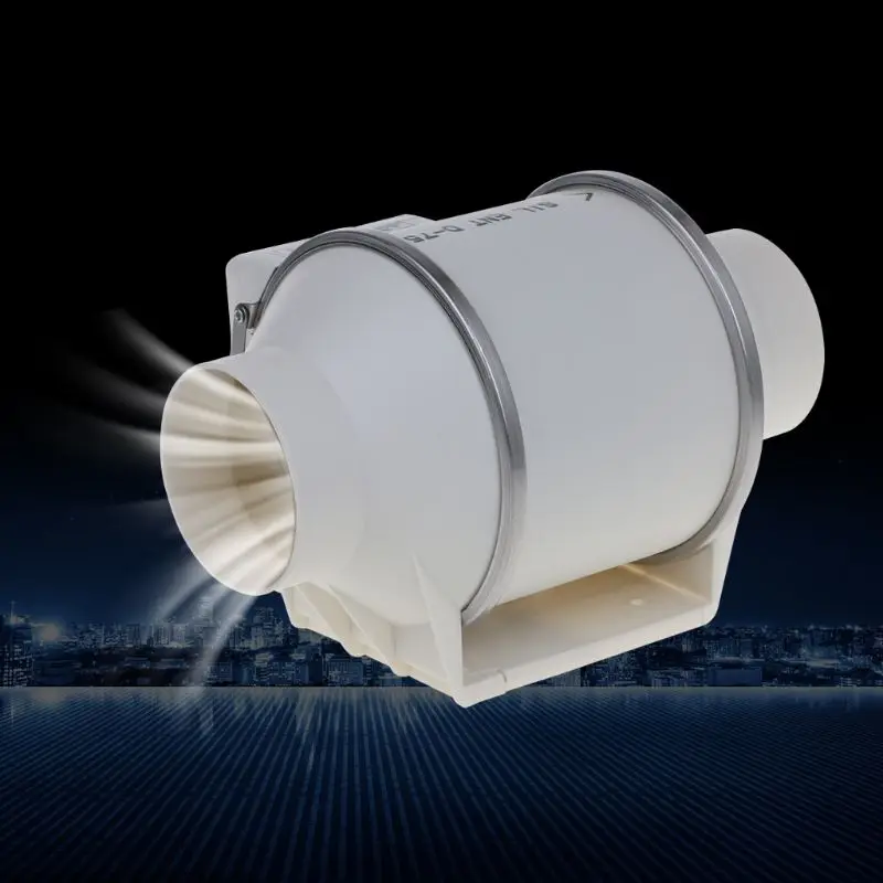 1 шт.. Встроенный воздуховод труба вытяжка усилитель мини вентилятор потолочный вентилятор Смешанный Поток Туалет вентилятор