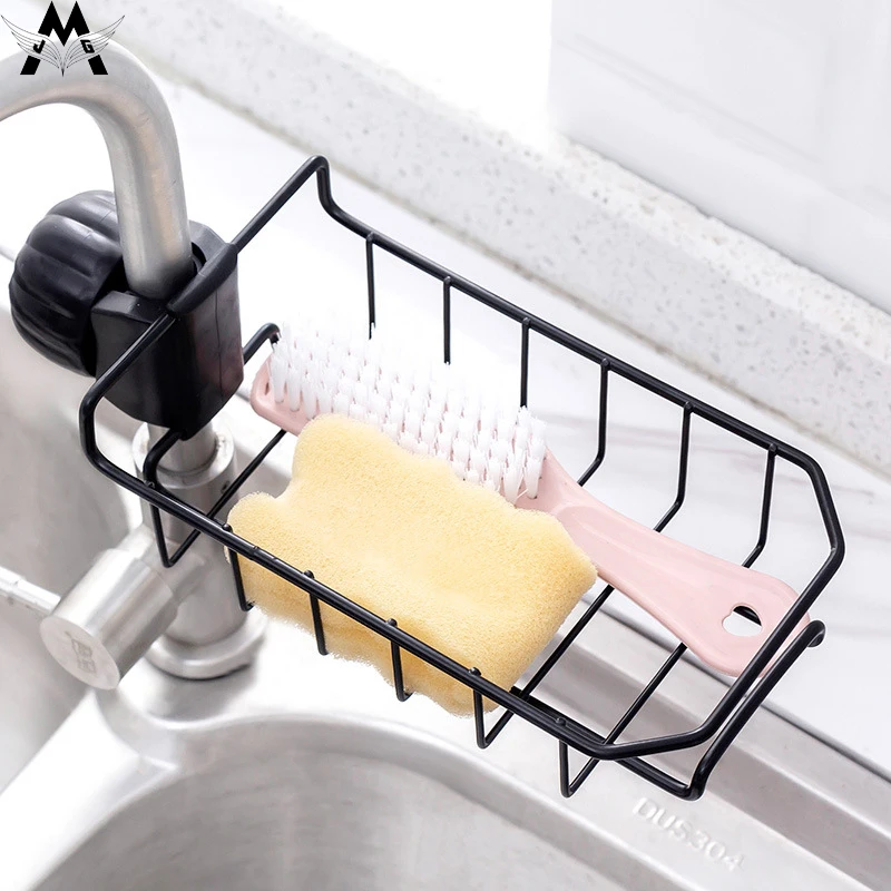 

Sink Shelf Soap Sponge Drain Rack Bathroom Holder Kitchen Storage Suction Cup Kitchen Organizer Sink kitchen Accessories Wash