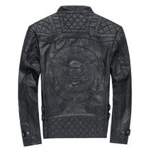 Бренд Для мужчин мотоцикл Кожаные куртки 3XL человек Motobiker крутое пальто мужской уличная мужская куртка-бомбер костюмы ветровка