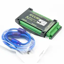 NVUM 4 оси Mach3 USB карты 300 кГц ЧПУ 3 5 6 оси движения Управление карты Breakout совета для diy гравер машина