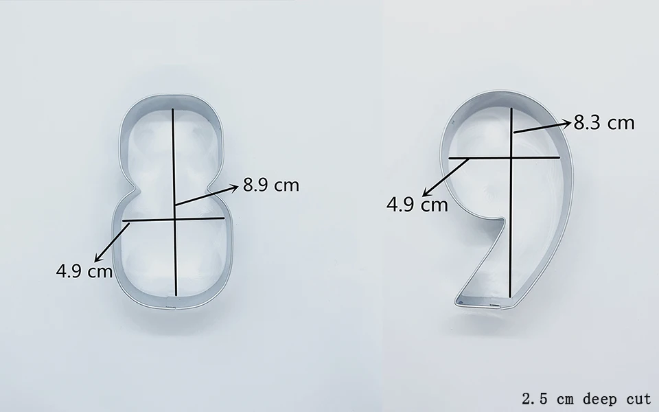 Numbers Cookie Cutter Set (9 Pieces) 3