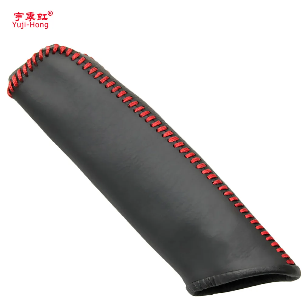 

Yuji-Hong Car Handbrake Covers Case for TOYOTA Verso 2011-2014 Handbrake Cover Genuine Leather Car-styling Grips Black