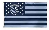 90x150cm Kansas City KC MLS flag Polyester 100D Digital printing Decorative Activity Banner