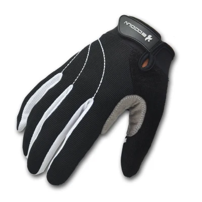 Мужские и женские перчатки для велоспорта, полный палец, на ощупь, противоударные, дышащие, для шоссейного горного велосипеда, MTB, перчатки для велоспорта, оборудование для велоспорта - Цвет: Gray