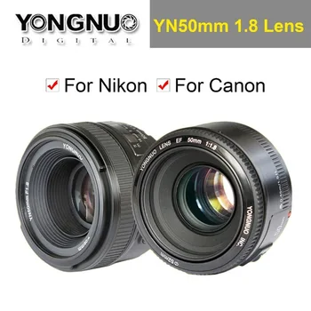 

YONGNUO YN50mm F1.8 Large Aperture Auto Focus Lens For Nikon D800 D300 D700 D3200 D3300 D5100 D5200 D5300 DSLR Camera Lens