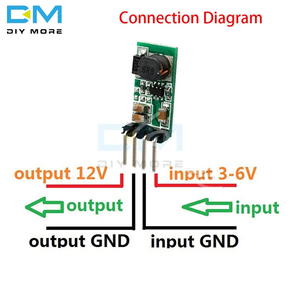 Преобразователь напряжения для Arduino DIY 3 В постоянного тока 7 в 5 6 до 12 макетная