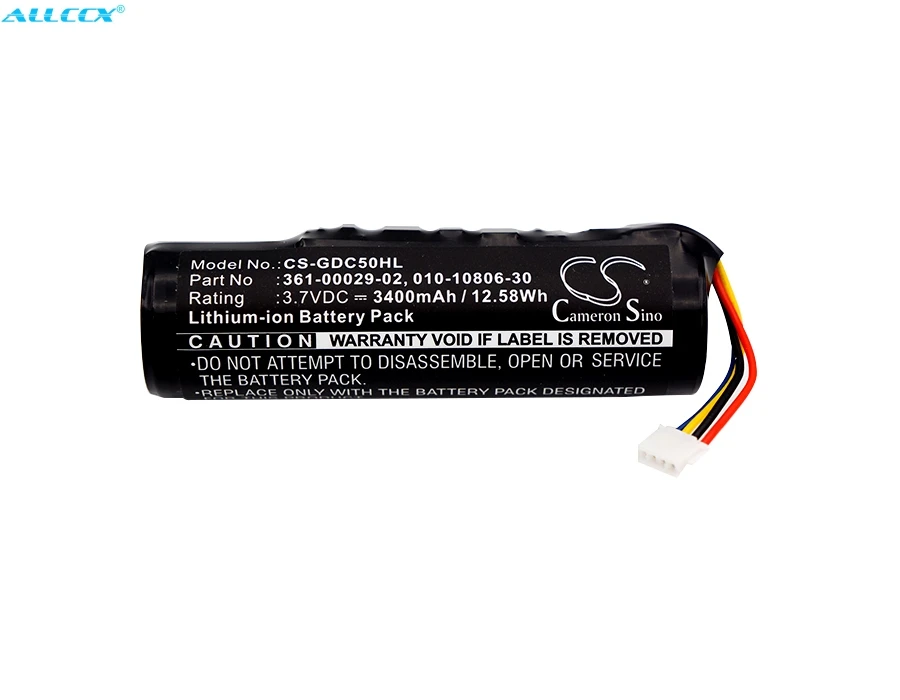 Cameron Sino 3400mAh аккумулятор 361-00029-02 для Garmin Alpha 100, DC50, GAA002, GAA003, GAA004, T5, TT10, TT10 устройство для собак, TT15