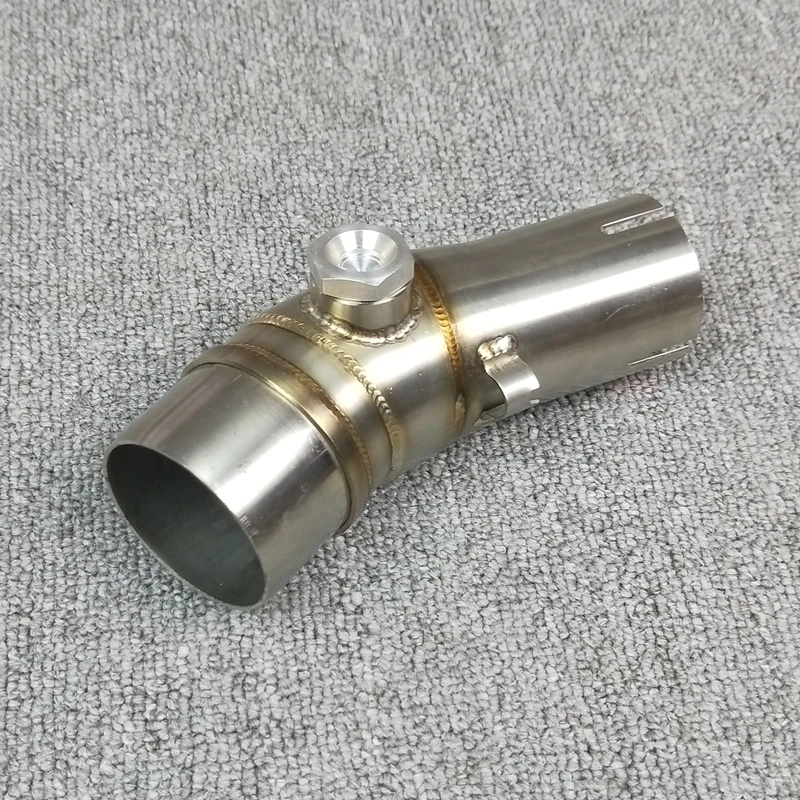 For Kawasaki ER-6N ER-6F ER6F ER6N Ninja 650R 2012 2013 2014 2015 Motorcycle Exhaust Muffler Middle Connect Pipe Stainless Steel (4)