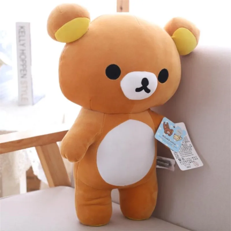 35 см-60 см каваи большой размер Коричневый Rilakkuma плюшевая игрушка мягкая кукла медведь для девочек подарок