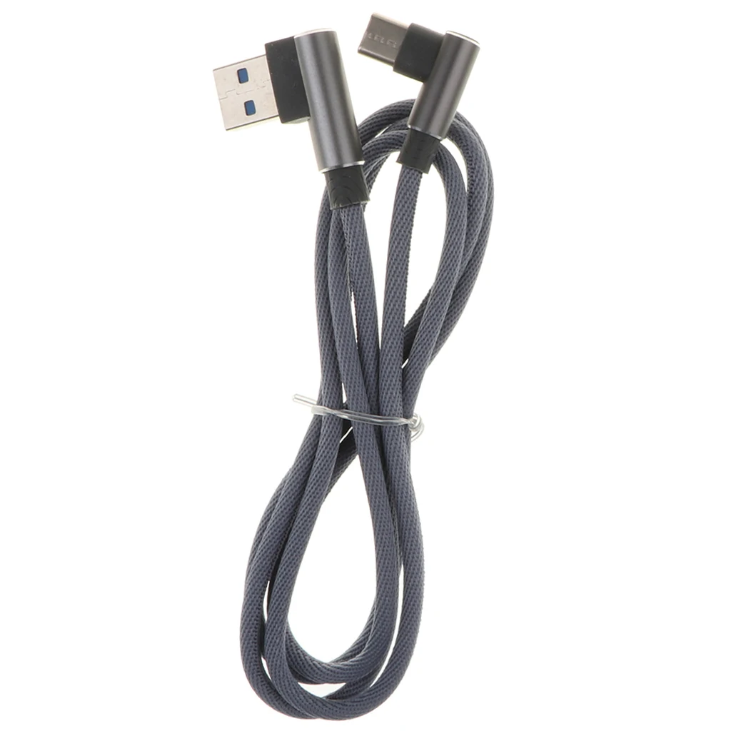 1m/3.3ft USB2.0 USB Type C 90 Degree USB Type C Cable mobile phone  Charger Angled Cable Adapter multi-port USB charger 