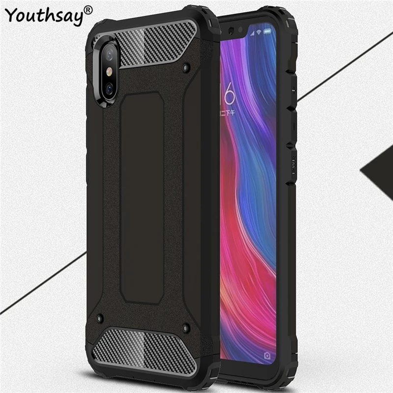 Чехол для Xiaomi Mi 8 Explorer армированный силиконовый Жесткий чехол из поликарбоната