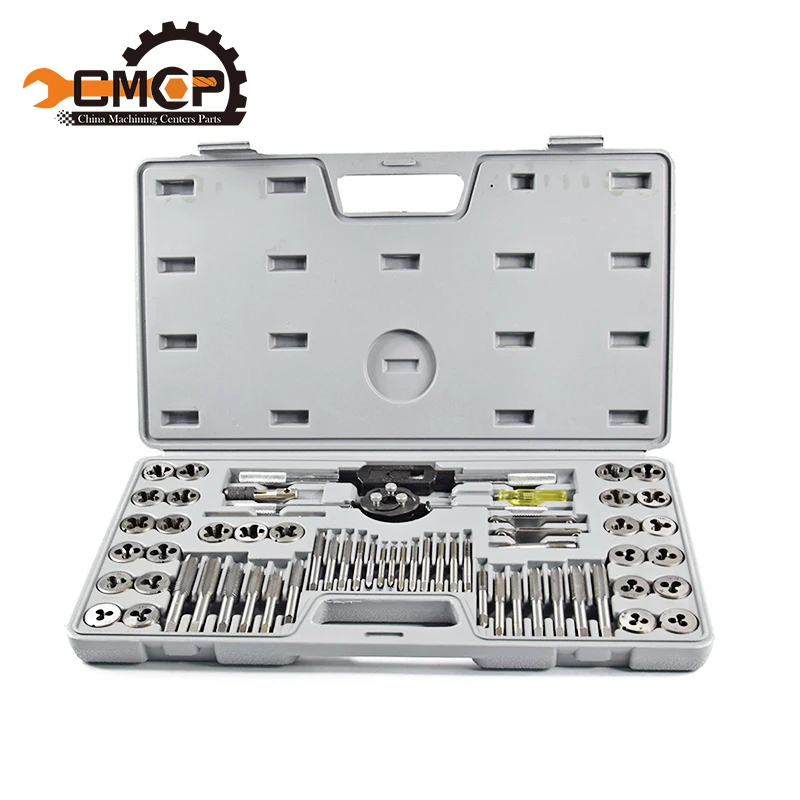 1 set 60pcs tap and die sets Metric tap metric die for metal working