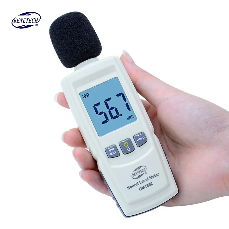 GM1352 Digital sound level meter noise tester 30-130dB in decibels LCD screen With backlight Accuracy up to 1.5dB Hot sale