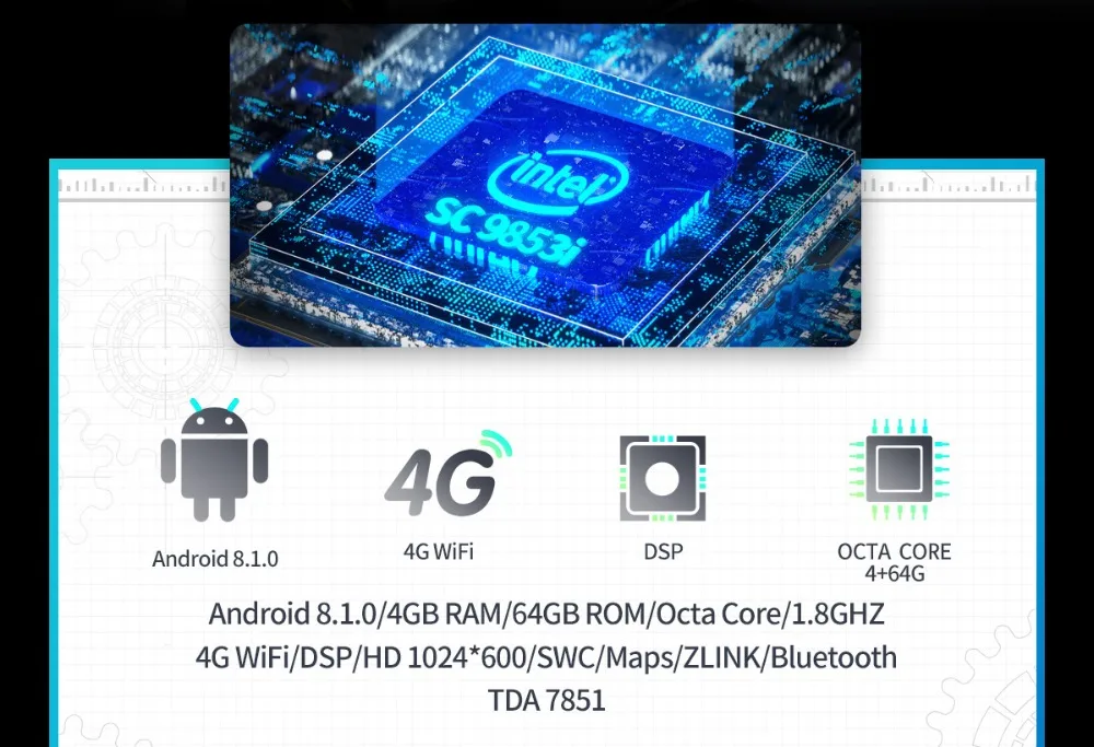 Flash Deal JOYING Android 8.1 4GB+64GB Octa Core support 4G stereo one din car radio player Voice Command IPS FOR Toyota RAV4 2007-2011 HD 11