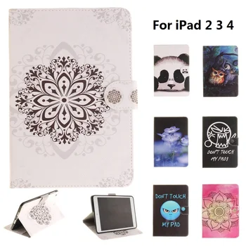 

Multiple Patterns PU and PC Material Support Protective Cover Case for iPad 2 3 4
