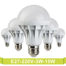 Powerful 220V Fluorescent Lamp Ampoule Warm Cold White 3W 5W 7W 9W 12W 15W Lighting Led Spotlight Smd 5730 Led Light E27 Lampada
