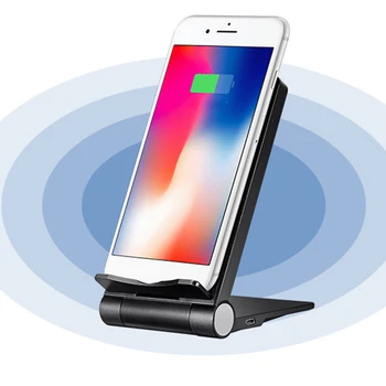 

elenxs Wireless Charger Replacement for iPhoneX/8/XS/XS Max/XR Mobile Phone Holder 10W Fast Wireless Charging Pad