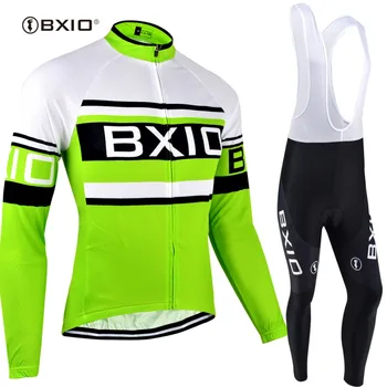 

BXIO Long Sleeve Cycling Jersey Sets Promotion Winter Thermal Fleece Sport Clothing Wielerkleding Roupa Ciclismo Masculino 009