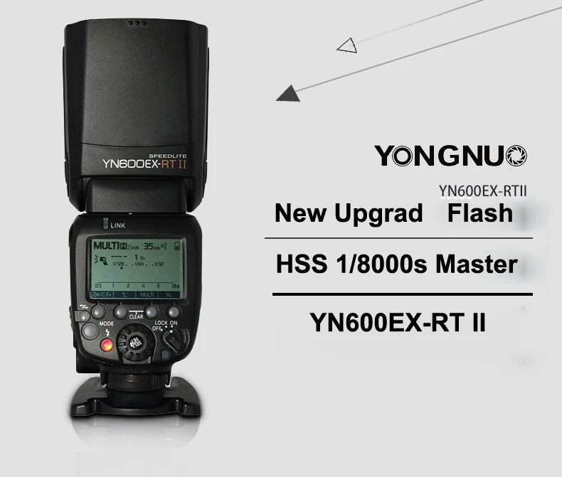 YONGNUO YN600EX RT II HSS 1 8000s Master Flash 2 4G Wireless HSS 1 8000s Master