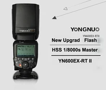 Yongnuo yn600ex-rt ii master flash 2.4g wireless hss hss 1/8000 s 1/8000 s maestro flash speedlite para canon cámara como 600ex-rt
