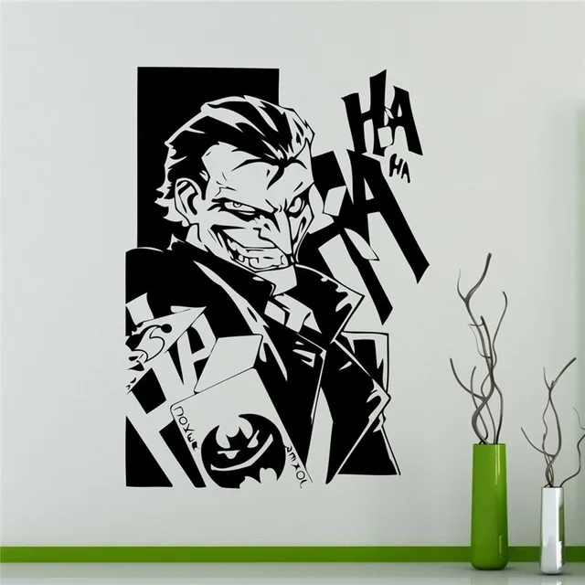 Comics Superhéroe Batman Joker Pared Vinyl Decal Sticker Home Arte