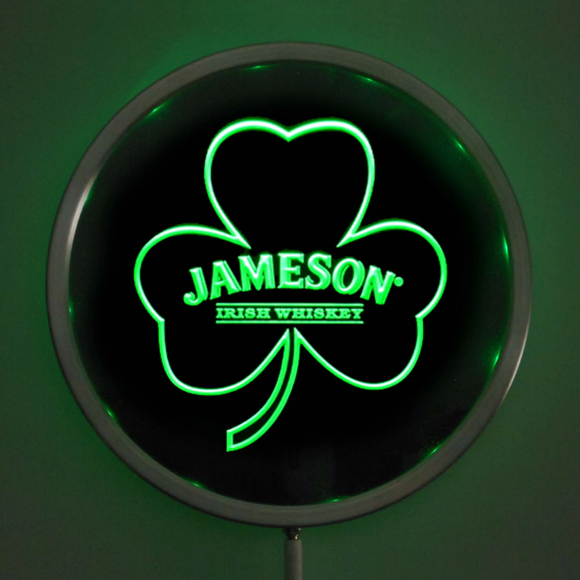 rs a0215 Jameson Whiskey LED Neon Round Signs 25cm/ 10 Inch Bar Sign