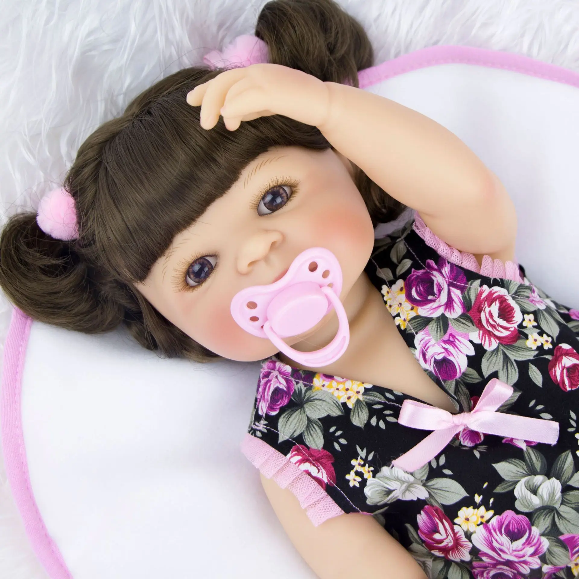 Живые силиконовые виниловые куклы reborn baby 55 см realista bebes completo girl bonecas BK_035 для детей