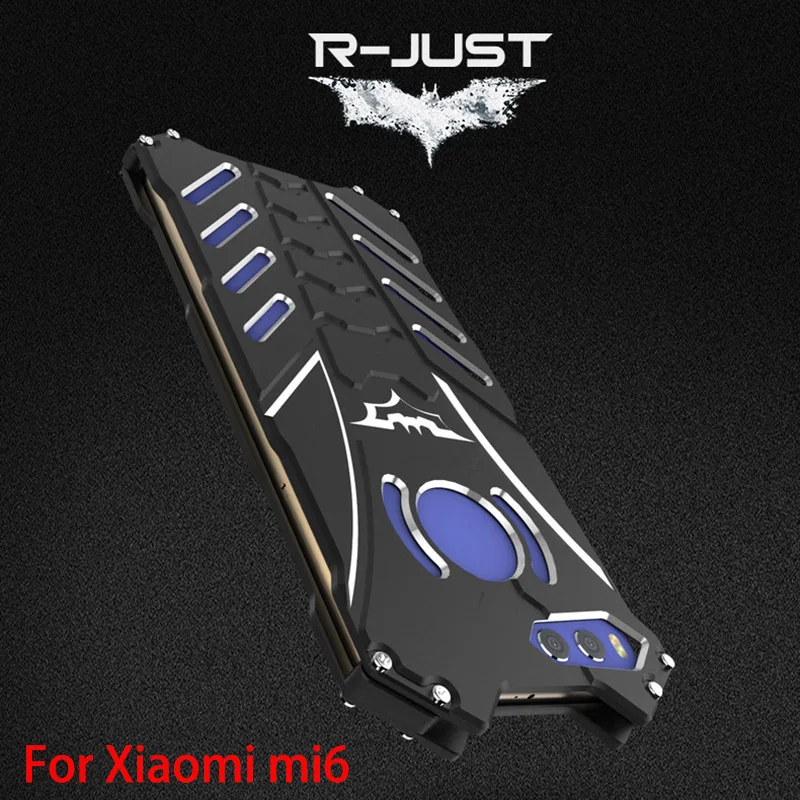 

Xiaomi mi6 Case R-JUST Luxury Space Aluminium Metal Cases For Xiaomi mi6 mi 6 Xiomi m6 Mobile Phone Cover Coque