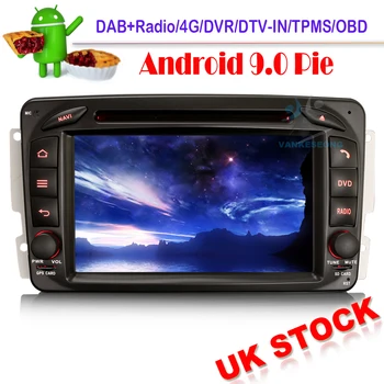 

Car Stereo DAB+ for Mercedes Benz C/CLC/CLK Class W203 C200 Android 9.0 Autoradio DVD DVR OBD DVT-IN GPS Sat Nav