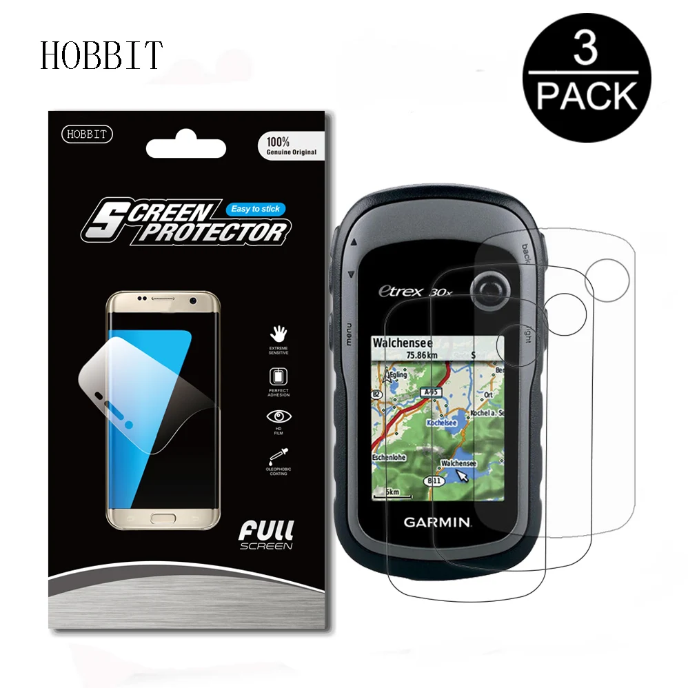 

3Pack For Garmin eTrex 10x 20x 30x Hiking Handheld GPS Navigator Explosion-proof Screen Protector High Clear Anti-shock Film