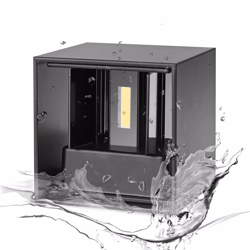 Conduziu a Luz da Parede ao ar Lâmpada de Parede Qlteg Livre Ip65 Impermeável Estilo Nórdico Moderno Interior Sala Estar Varanda Jardim Lâmpada Ac90-260v 6 w 12 9 Qlteg 6 w 12 conduziu a luz