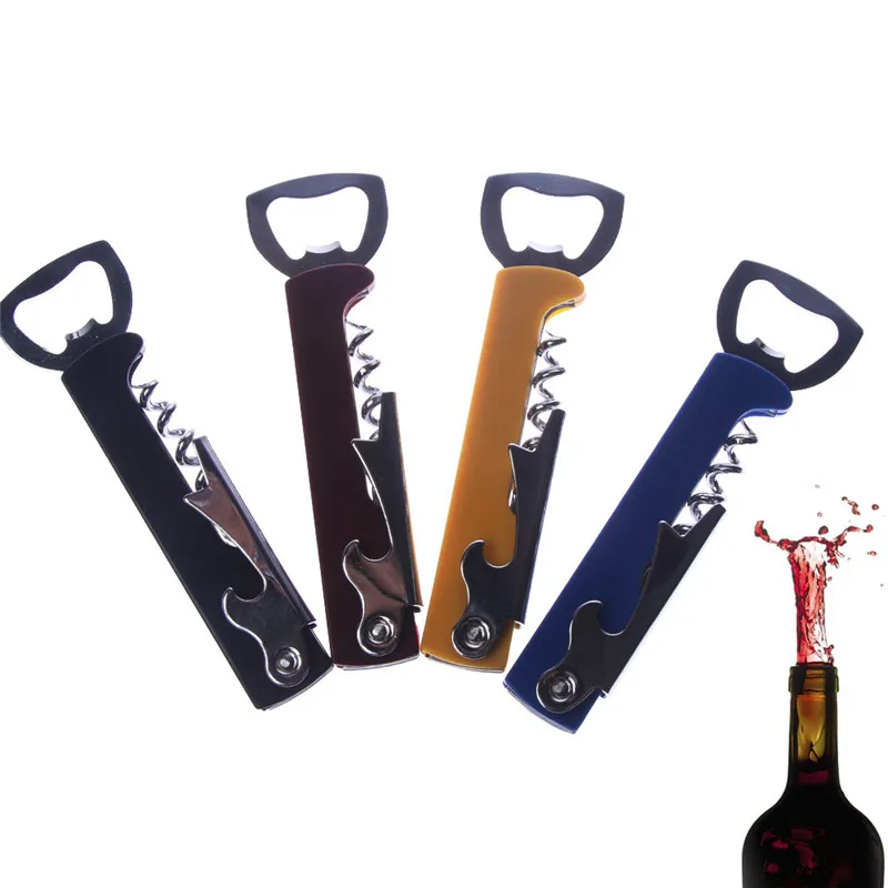 1 шт. высокое качество металл красное вино открывалка для бутылок 4 в 1 портативный карманный консервный нож открывашка для пива, подвеска для ключей